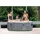 PureSpa Bubble Massage 196 x 71 cm Grau