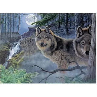 Pracht Creatives Hobby Royal & Langnickel - Malen nach Zahlen Wölfe, enthält Farben und Pinsel, für Erwachsene und Kinder ab 8 Jahren
