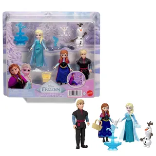 Mattel Puppenzubehör 4er-Set kleine Puppen Mehrfarbig JJP89