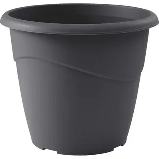 Blumentopf EDA Marina Grey Dunkelgraues Polypropylen Rund Ø 40 x 33,7 cm - Dunkelgrau
