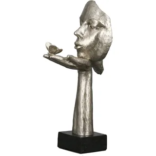 Gilde Skulptur Desire, antikfinish« silberfarben, Polyresin, silberfarben,