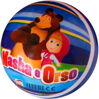 CUCUBA Gummiball für Wasser, Volleyball, Wasserball zum Training oder Spielen, Durchmesser 17 cm (Mascha und Bär)