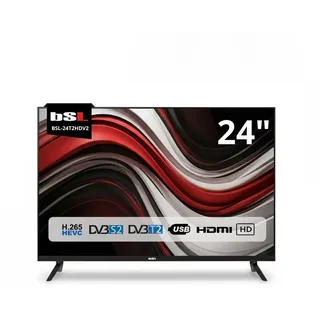 TV 24 Zoll BSL-24T2HD LED HD 1366 x 768 | 60 Hz | USB | DVBT2 HD H.265 | DVB-S2 | HDMI