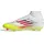 F50 League Mid Fußballschuhe Damen Cloud White/Lucid Red/Solar Yellow 38