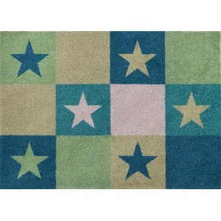 Casita Living Design Stars Green 50x70 cm, innen und außen, waschbar, bunt