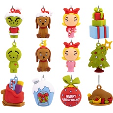 Hallmark Dr. Seuss's How The Grinch Stole Christmas! Miniatur-Countdown-Kalender, Papierbaum mit 3,8 cm Mini-Ornamenten, bruchsicher, 13 Stück