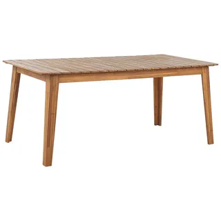 Beliani Gartentisch 180 x 90 x 75 cm Braun