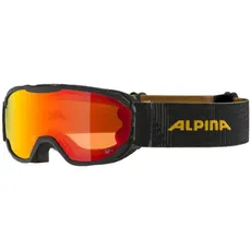 ALPINA Pheos Jr. Q-Lite Kinder Skibrille black yellow matt/orange