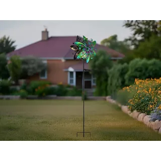 GLOBO 36577 Solarleuchte Metall bunt, LED - Silber