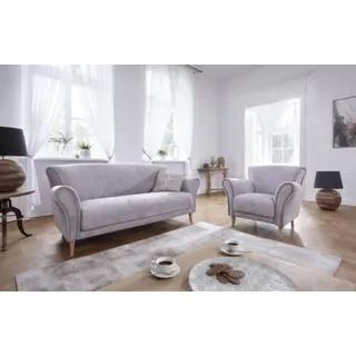 Sofagarnitur 3+1+1 Sitzer Sofas Couch Polster Garnitur Moderne Couchen Stoff Neu - Lila