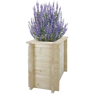 Timbela Hochbeet Holz - 58x38xH57 cm - M611 , Holz , 38x57x58 cm , Gartenzubehör, Hochbeete