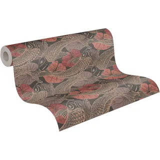 A.S. Création Metropolitan Stories II Vliestapete Koi Karpfen bronze rot FSC®