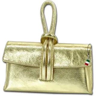 FLORENCE Abendtasche Leder Gold