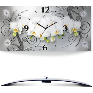 ARTland Wanduhr 60 cm Quarz grau