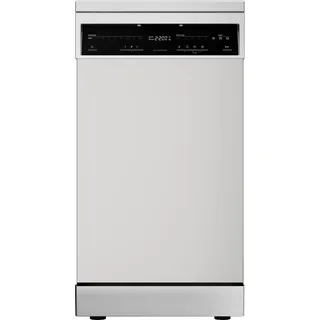 Klarstein Verosteel Geschirrspüler 45cm Freistehend - 10 Plätze, 9 Programme, 42 dB, B , AquaStop, Kindersicherung, Silber Spülmaschine - Silber