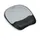 Memory Foam Handgelenkauflage mit Mauspad für optische Mäuse ergonomisch mit weicher Schaumstofffüllung und Stoffbezug schwarz/silber
