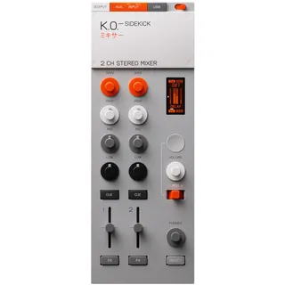teenage engineering EP–136 K.O.–SIDEKICK standalone 2 channel stereo dj mixer, audio interface ad built-in fx