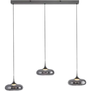 Schöner Wohnen POSH 3-flg. 22 cm grau/Metall/Kunststoff/Glas