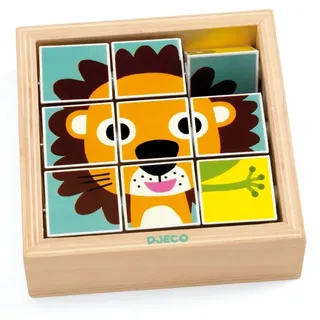 DJECO Wooden Block Puzzle Animals Activity Steckspielzeug 2y+ 1 St.