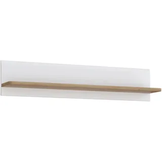 Forte Wandboard 140 x 24 x 29 cm Weiß