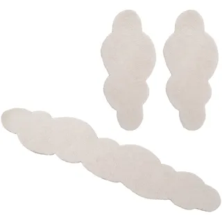 my home Bettumrandung »Microfaser Teppich Magong, besonders weich, sehr feiner Flor« Höhe 25 mm 3 Stk. tlg. Wolkenform, uni Bettvorleger, Läufer-Set, Schlafzimmer, Kinderzimmer, beige