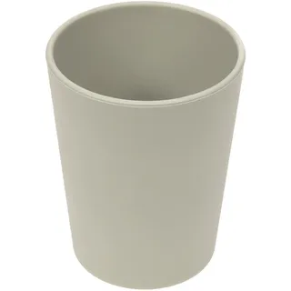 LÄSSIG Kinder Becher Trinkbecher Tasse Kindergeschirr ohne Melamin, BPA-frei, aus Biokomposit/Mug Geo, warm grey, 1310078265