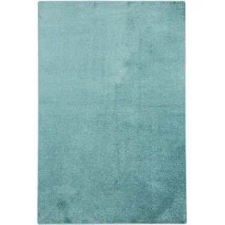 Snapstyle Hochflor Velours Teppich Luna , Mintgrün , Textil , 140x200 cm , Teppiche und Böden, Teppiche, Hochflorteppiche & Shaggys