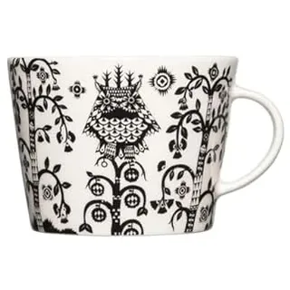 Iittala Becher Taika aus Vitroporzellan, Farbe: Schwarz und Weiß, Maße: 11,8x9,8x7,4 cm, Inhalt: 0,3l, 1070915