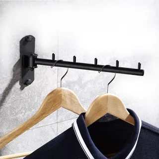 LEZED Kleiderhaken klappbar, Garderobenhaken Klappbar, Klapphaken Hakenleiste Bad, Wand Kleiderständer, Wand-Kleiderständer Kleiderhaken Schwingarm-Halterung für die Balkon Badezimmer Waschküche