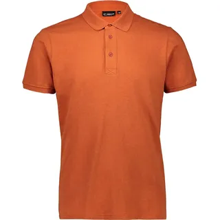 CMP - Herren-Poloshirt aus Leinen, Rost, 50