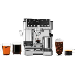 Ninja Luxe Café Pro ES701EU silber mit Milchaufschäumer und Mahlwerk