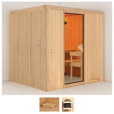 Bild von Sauna »Dima«, (Set), ohne Ofen, beige