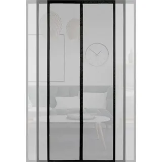 Starkes Mesh-Ventilatorgitter - Verstellbarer Breite - Türen mit Klettverschluss - Schwarz 155 x 200 cm - Weiß