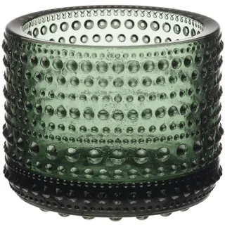Iittala Teelichthalter Kastehelmi Glas Tannengrün