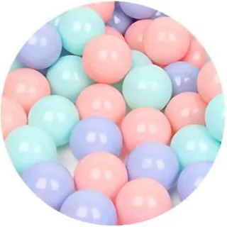 100 Stück Kinderspielbälle, lustig, leuchtende Farben, wiederverwendbar, Ozean für Pool, Spielplatz, Zelt, Macaron, 3 Farben, verdickt, 5,5 cm