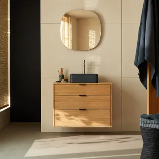 Senson - Badezimmermöbel aus massiver Eiche 80 cm