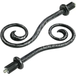 LIEDECO Endstück Esperanca Spirale 16 mm schwarz-silber