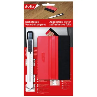 d-c-fix Klebepaper – Kunststoff, Rakel-Set, zum Anbringen von Deko-Folien und Fenstern, Glas, Möbelrollen, Auto