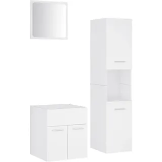 vidaXL Badmöbel-Set 2-tlg. Weiß