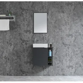 Badmöbel Set CLOUD Grau 55 - Grau