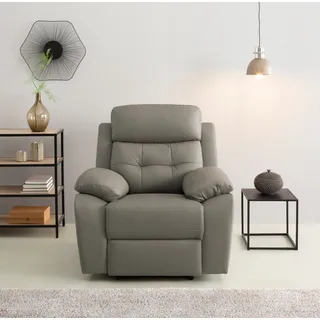 OTTO home Relaxsessel Lannilis Kunstleder 97 x 100 x 92 cm Grau elektrisch