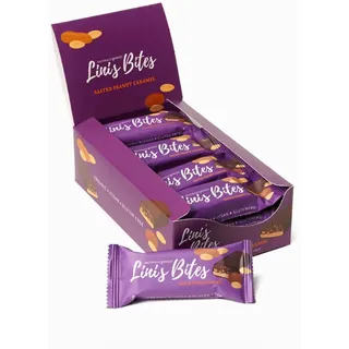 Lini's Bites Salted Peanut Caramel Bio Riegel Erdnuss Datteln 12x40 g