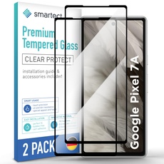 smartect Schutzglas [2 Stück, Full Screen] kompatibel mit Google Pixel 7a, HD Schutzfolie Anti-Kratzer, Blasenfrei, 9H Härte, 0.3 mm Ultra-klar, Ultrabeständig