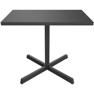 Ambia Garden Loungetisch , Anthrazit , Metall , rechteckig , Flachrohr , 50x65x80 cm , platzsparend , Gartenmöbel, Loungemöbel, Lounge-Serien