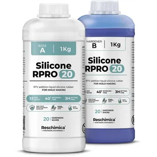 Reschimica R PRO 20 Silikon Kautschuk flüssig 1:1 Modelliermasse 2 kg