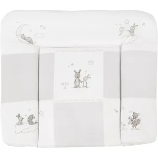 roba Wickelauflage »Fox + Bunny«, Taupe/Weiß ca. 85x75cm
