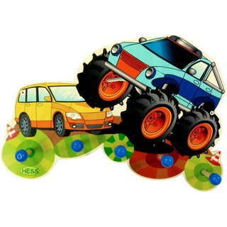 Hess Spielzeug Garderobe Monstertruck, in Bunt