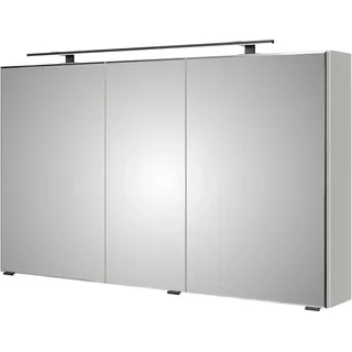 Pelipal Spiegelschrank Quantum 07 Schneeweiß Glanz 120 cm (45/30/45)