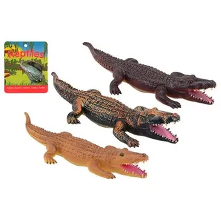 Johntoy Krokodil Spielfigur Soft Touch groß 65 cm Spielzeug - Braun