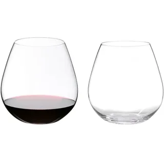 Riedel The O Wine Tumbler Pinot Noir/Nebbiolo - 2er Set, Weinglas, Kristallglas, Spülmaschinenfest - 0414/07